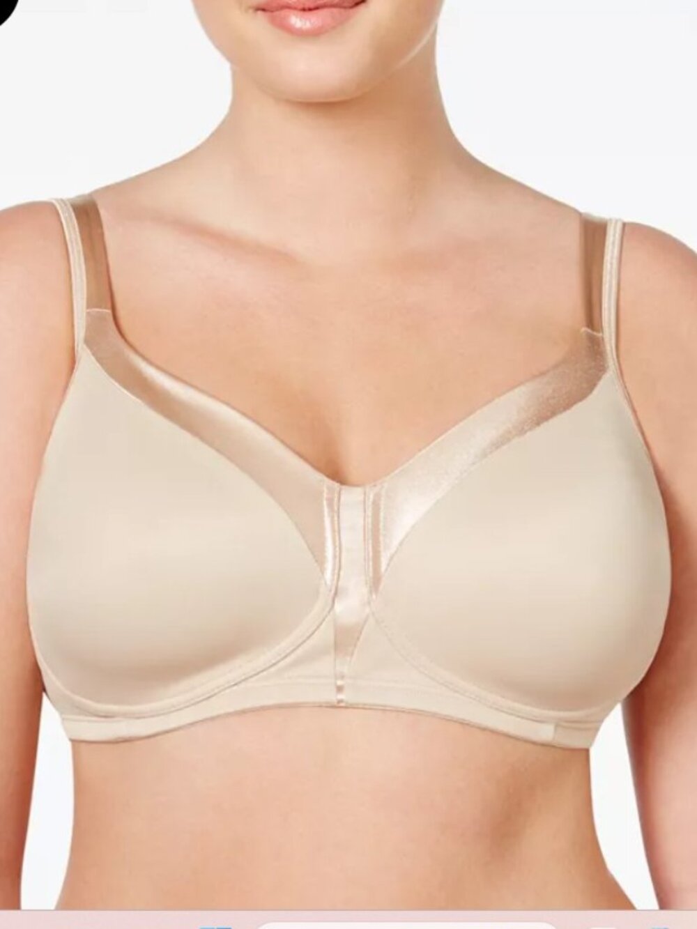 New 44D Playtex Women's Wireless Bra 4803 Nude